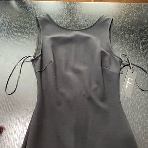 Lulus Black Backless Bodycon Midi Dress